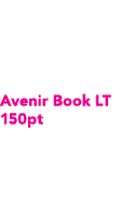 Avenir Book LT 150pt